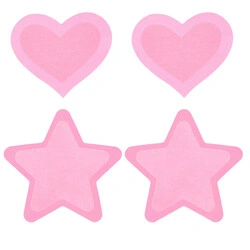 Peekaboo Pasties Hot Pink Glow in the Dark