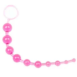 Pink Chain of 10 Anal Beads, Versatile Anal Sex Toys for Intense Pleasure and Stimulation