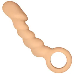 Ram Anal Trainer Silicone Anal Beads, Silicone Flesh Pink Waterproof Anal Beads, Gay Anal Sex Toys