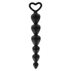 TOYJOY ANAL PLAY BOTTOM BEADS BLACK Anal Beads BUTT PLUGS Sex Toys, Silicone ANAL PLUGS Gay Sex Toys