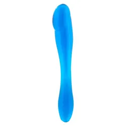 EX Penis Gay Butt Plugs Probe Double Tip Probe Anal Dildos, PVC Blue Anal Dildos for Beginners