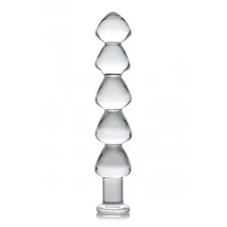 Master Series Drops Anal Links Glass Dildo: Exquisite Anal Beads for Intense Stimulation and Sensation