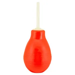 Anal Douches And Enemas With Glow In The Dark Nozzle, Red Plastic Anal Douches And Enemas