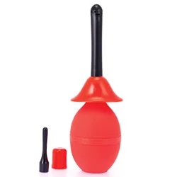 Rimba Rinser Enema Anal Douches And Enemas, Red Plastic Waterproof Anal Douches And Enemas