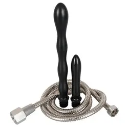 You2Toys SHOWER ME DELUXE Anal Douches And Enemas, PVC Black Anal Douches And Enemas