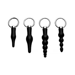 Master Series 4 Piece Silicone Anal Ringed Rimmer Set, Beginners Anal Sex Toys, Beginners Butt Plug, Butt Plugs, Gay Anal Sex Toys, Gay Butt Plugs