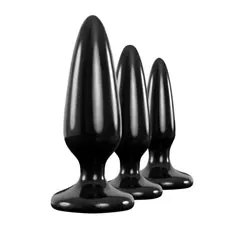 Renegade Pleasure Plug 3pc Beginners Anal Sex Toys Trainer Kit, Beginners Butt Plug, Butt Plugs, Gay Anal Sex Toys, Gay Butt Plugs