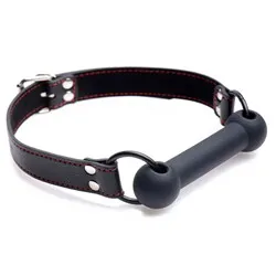 XR Strict Bit Gag, Silicone Black Bit Gag