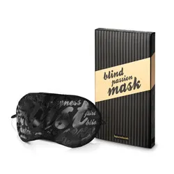 Bijoux Indiscrets Blind Passion Blindfold & Mask, Black Satin Blindfold & Masks