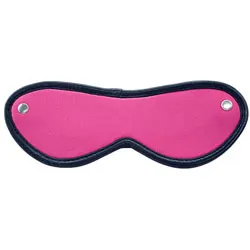 Rouge Garments Blindfold & Mask, Pink Leather Blindfold & Masks