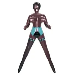 ALECIA 3 HOLE Blow Up Sex Dolls, Vinyl Black Blow Up Sex Dolls