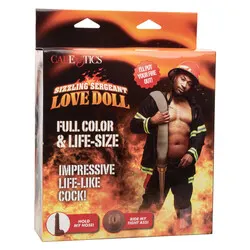 SIZZLING SERGEANT LOVE Blow Up Sex Dolls, Vinyl Flesh Brown Blow Up Sex Dolls