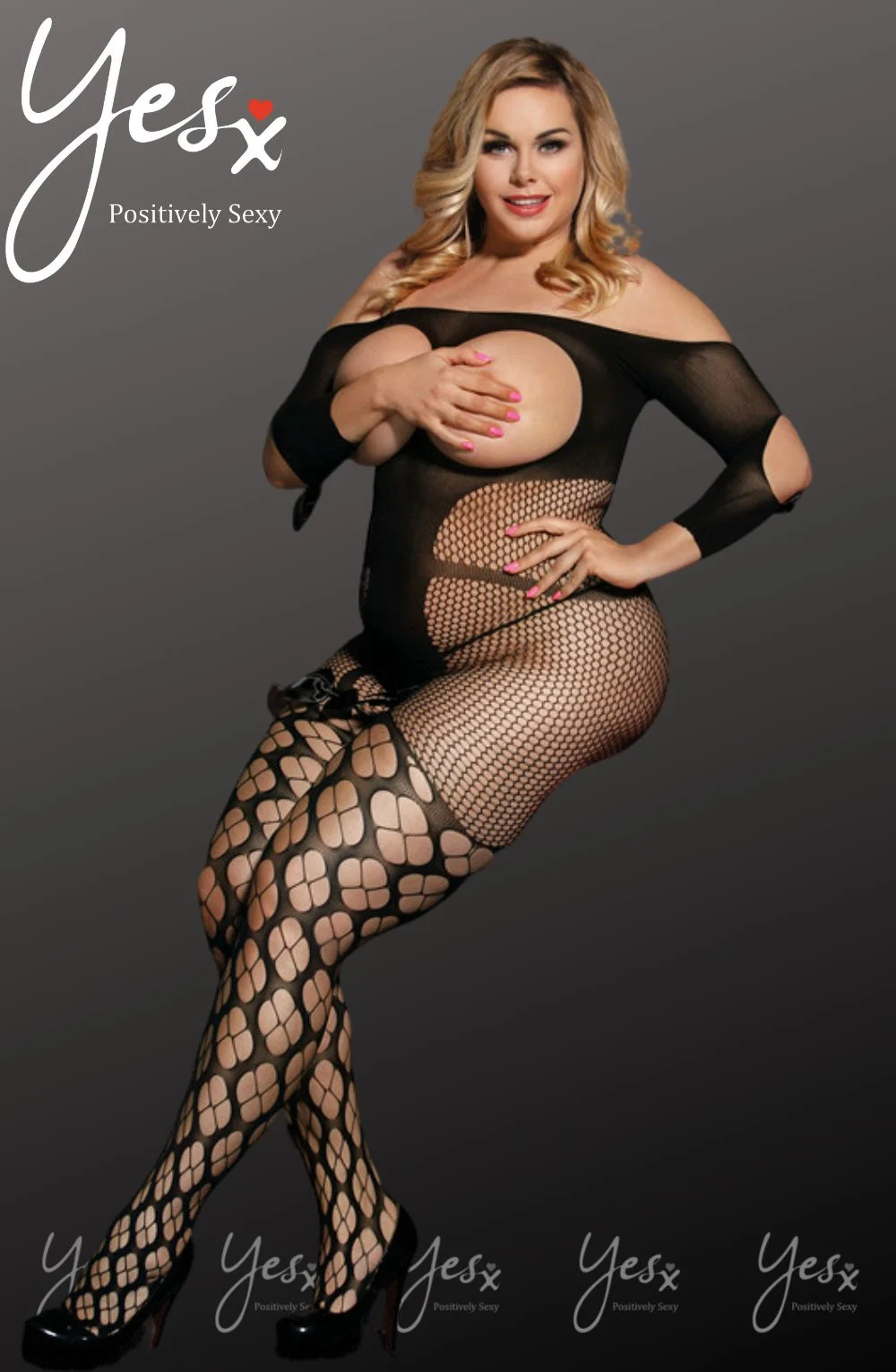 YesX YX815Q Bodystocking up to 5XL