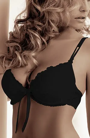 Roza Carmen Black Bra