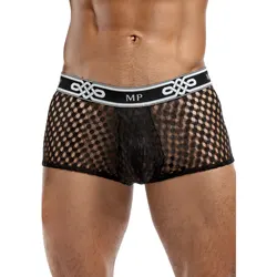 Male Power Peep Show Mini Short Black