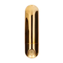 10 Speed Rechargeable Bullet Gold Cheap Vibrators, Waterproof Plastic Mini Cheap Vibrators Bondage Toys for Beginners