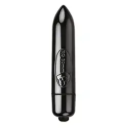 Rocks Off 80mm Bullet Vibrator, Midnight Metal Black Beginners Vibrator