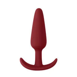 BEGINNERS SIZE SLIM BUTT PLUG RED Anal Gay Classic Butt Plug Bondage Sex Toys, Silicone Male Prostate Classic Butt Plug Gay Sex Toys for Beginners