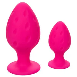 CHEEKY BUTT PLUG DUO PINK Gay Classic Butt Plug Sex Toys, Silicone Anal Classic Butt Plug Gay Sex Toys for Beginners