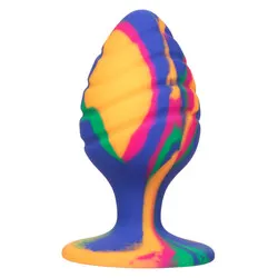 CHEEKY LARGE SWIRL TIE DYE Anal Gay Classic BUTT PLUG Bondage Sex Toys, Silicone Male Prostate Classic Butt Plug Gay Sex Toys for Beginners