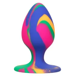 CHEEKY MEDIUM TIE DYE Anal Gay Classic Butt Plug Bondage Sex Toys, Silicone Male Prostate Massagers Classic Butt Plug Gay Sex Toys for Beginners