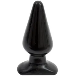 CLASSIC SMOOTH BUTT PLUG LARGE BLACK Anal Dildos Gay Classic Butt Plug Sex Toys, PVC Large Classic Butt Plug Gay Sex Toys for Beginners