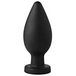 MASTER SERIES COLOSSUS XXL SILICONE ANAL PLUG WITH SUCTION CUP Gay Classic Butt Plug Bondage Sex Toys, Black Male Prostate Classic Butt Plug Gay Sex Toys for Beginners