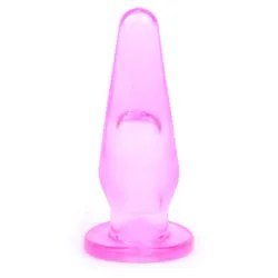 Mini Butt Plug With Finger Hole Pink