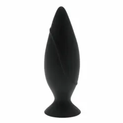 Mojo Spades Butt Plug, Small Black Silicone Butt Plug for Beginners