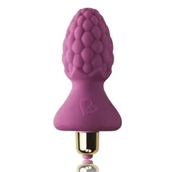 Rocks Off 7 Speed AssBerries Raspberry Butt Plug, Beginners Gay Vibrating Classic Butt Plug, Male Prostate Massagers Gay Anal Sex Toys