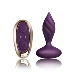 Rocks Off Petite Sensations Butt Plug, Purple Silicone Waterproof Butt Plug