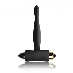 Rocks Off Teazer Petite Sensations Black Butt Plug, Beginners Male Sex Toys Anal Beads Dildos Mini Vibrating Classic Butt Plug, Gay Anal Sex Bondage Toys