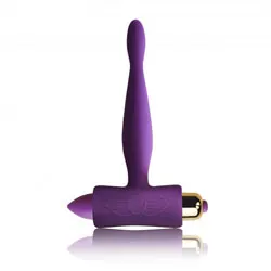 Rocks Off Teazer Petite Sensations Purple Butt Plug, Beginners Anal Vibrators Sex Toys, Gay Vibrating Butt Plug, Ribbed Butt Plug, Beginners Anal Vibrators Sex Toys