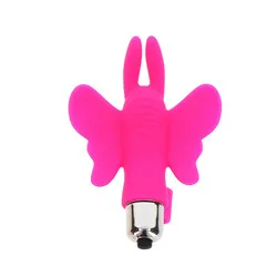 ToyJoy Pleaser Finger Mini Butterfly Vibrators, Silicone Pink Clitorial Rabbit Butterfly Vibrators Bondage Toys for Beginners
