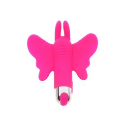 ToyJoy Bullet Butterfly Pleaser Finger Mini Vibrators, Silicone Pink Rechargeable Couples Rabbit Finger Vibrator Bondage Toys for Beginners