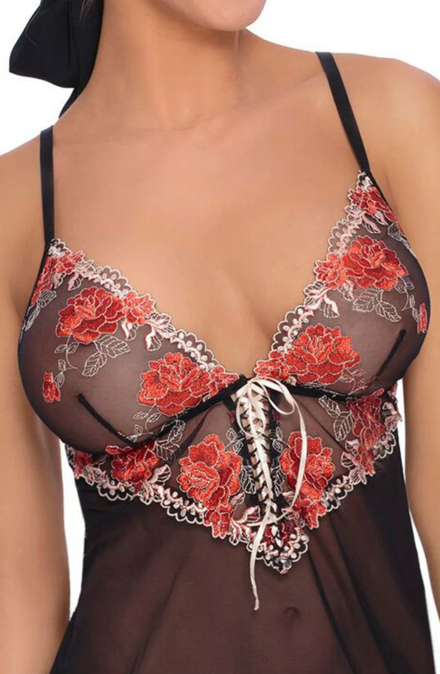 Roza Natali Chemise Black