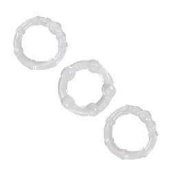 NS Novelties Renegade Intensity Rings Cock Rings Clear