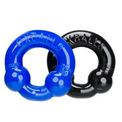 Oxballs Ultraballs 2 Piece Classic Cock Ring Set, Silicone And Rubber Classic Cock Rings