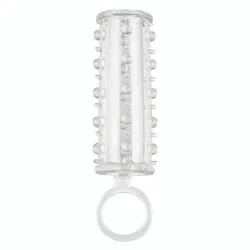 Girth And Length Sensation Penis Extension Enhancer Classic Cock Sleeves, Jelly Clear Penis Extenders And Stretchers Classic Cock Sleeves