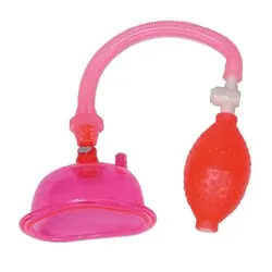 Doc Johnson Clitorial & Pussy Pump, Plastic Pink Clitorial and Pussy Pump