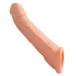 Size Matters Ultra Real 1 Inch Solid Tip Penis Cock Sleeve Extension, Flesh Pink Classic Cock Sleeves Extensions