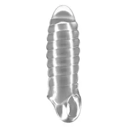 Sono No.36 Stretchy Thick Cock Sleeve Extension, Transparent Cock Sleeve Extension