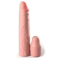 PipeDream XTensions Elite 2 Inch Silicone Penis Extender Cock Sleeves, Gay Sex Toys, Flesh Pink Cock Sleeves Extension, Classic Cock Sleeves