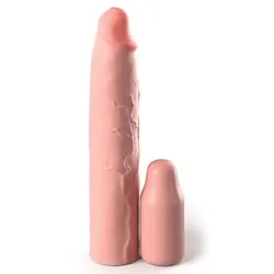 PipeDream Cock Sleeves, XTensions Elite 3 Inch Penis Extender Silicone Flesh Pink, Gay Sex Toy, Cock Sleeves Extension, Classic Cock Sleeves