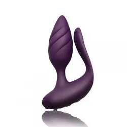 Rocks Off Cocktail Remote Control Couples Purple Mini Vibrators, Waterproof Silicone Clitorial Remote Control Vibrators Bondage Toys for Beginners