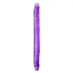 B Yours 16 Inch Purple Double Ended Dildos, PVC Double Penetrators Double Ended Dildos