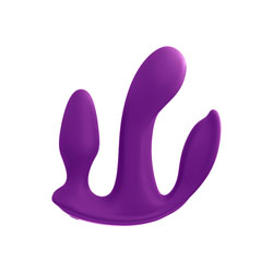 3Some Total Ecstasy Vibrating G-Spot Massager, Triple-Decker Vibrators for Total Sensations