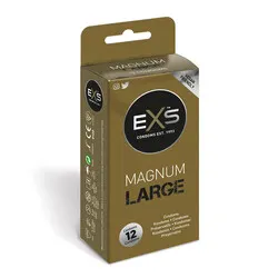 EXS Magnum Large Condoms 12 Pack, Extra Large Condoms for Superior Comfort and Sensation