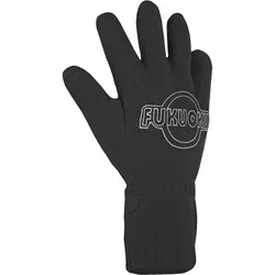 Fukuoku Vibrating Five Finger Massage Fetish Gloves, Waterproof Nylon Black Right Hand Fetish Gloves