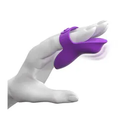 PipeDream Waterproof Silicone Purple Finger Vibrators, Fantasy For Her Couples Mini Finger Vibrators Bondage Toys for Beginners